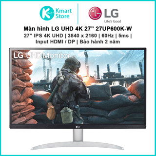 Màn hình LG UHD 4K 27UP600K-W | 27" IPS 3840 x 2160 / 60Hz / 5ms / HDR / HDMI / DP | Bảo hành 2 năm