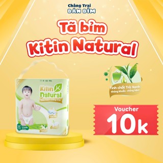 [ 1 Bịch ] Tã Bỉm Quần KITIN NATURAL size M44/L40/XL38/2XL36/3XL34/4XL30, siêu mỏng, thấm hút 1200ml
