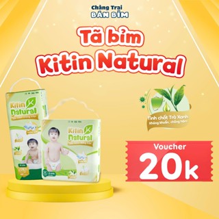 [VOUCHER 20K] 2 BỊCH Tã Bỉm KITIN NATURAL - Bỉm hè Mỏng thoáng, thấm hút 1200ml size NB/S/M/L/XL/2XL/3XL/4XL