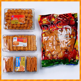 COMBO Bánh bò vừng 1 bò quẩy hộp, 1 bò xiên vừng, 1 bò miếng vừng , 1 bánh bò đặc sản