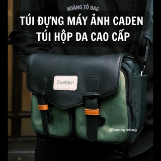 Túi đeo chéo da dạng hộp đựng máy ảnh cao cấp CADeN D99 ( Phiên bản màu mới) chống sốc chống nước thẩm mĩ