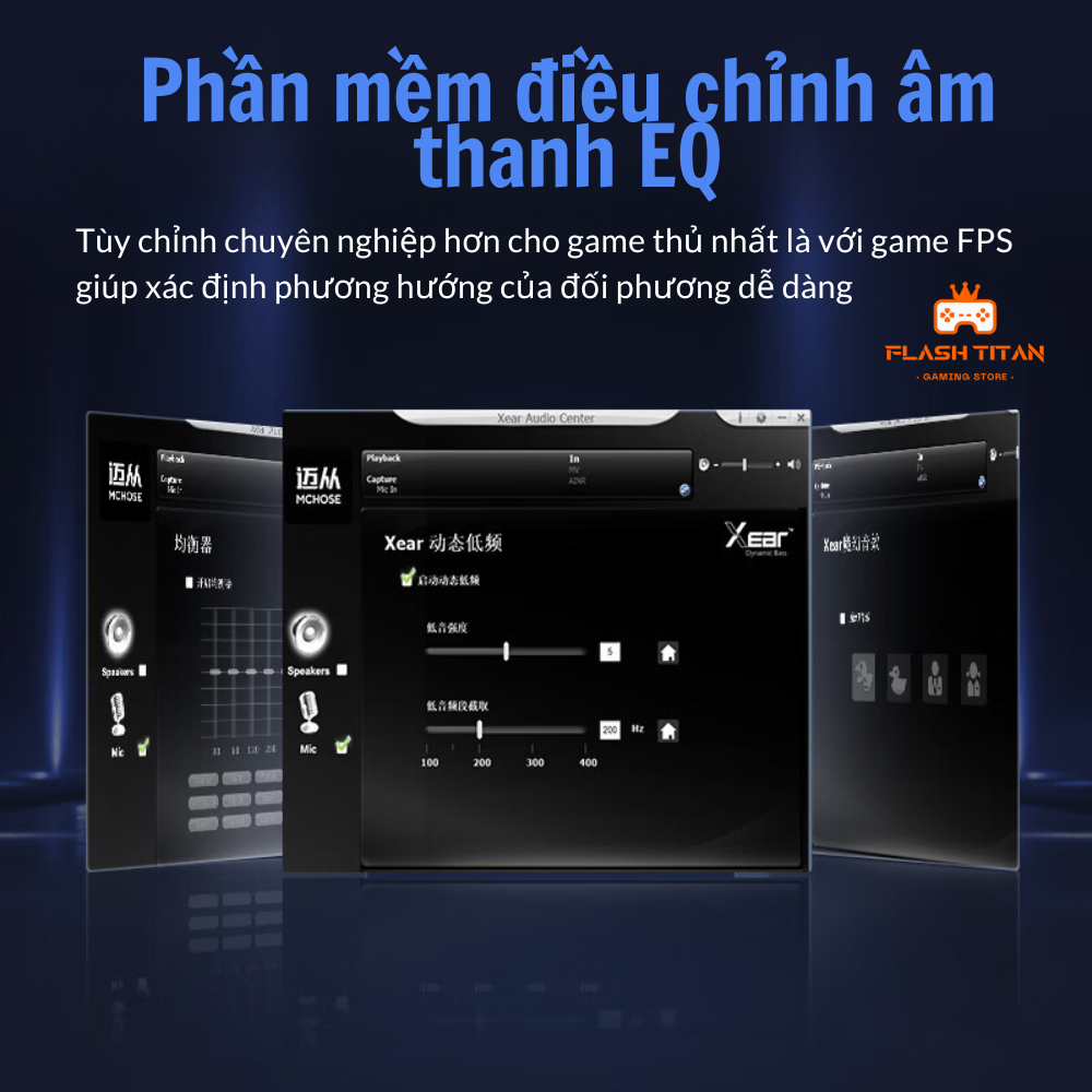 Tai nghe chụp tai Gaming Mchose V9 pro - Hỗ trợ app tùy chỉnh - Có mic đàm thoại - 3 mode kết nối | BigBuy360 - bigbuy360.vn