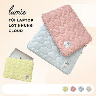 Túi Đựng Laptop Máy Tính Bảng Ipad 11/14/15.6inch Chống Sốc Lót Nhung Chần Bông Đám Mây Pastel Cloud