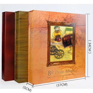 Album ảnh cỡ A4 tự dán ảnh/Album DIY/tự làm Album size lớn bìa 33x34cm có 80 trang tại Tiệm ảnh Minh Thành