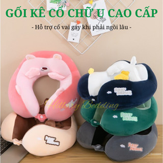 Gối chữ u kê cổ chống mỏi cổ dùng trong văn phòng, du lịch kích thước 34x32x12cm
