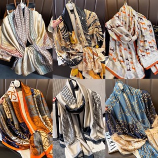 Khăn Choàng, Khăn Lụa Dáng Dài 180x90cm Họa Tiết Thời Trang Thanh Lịch Sang Trọng Cao Cấp