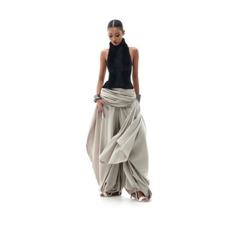  Quần linen ống rộng baggy Alibaba xếp nếp drape eo cao cá tính LINISS - ALI PANTS 