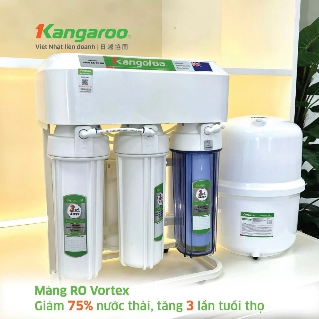 Máy Lọc Nước Để Gầm Kangaroo KGHP10K2, 10 Lõi Lọc - Công Suất 18Lit/h, Bảo Hành Tại Nhà