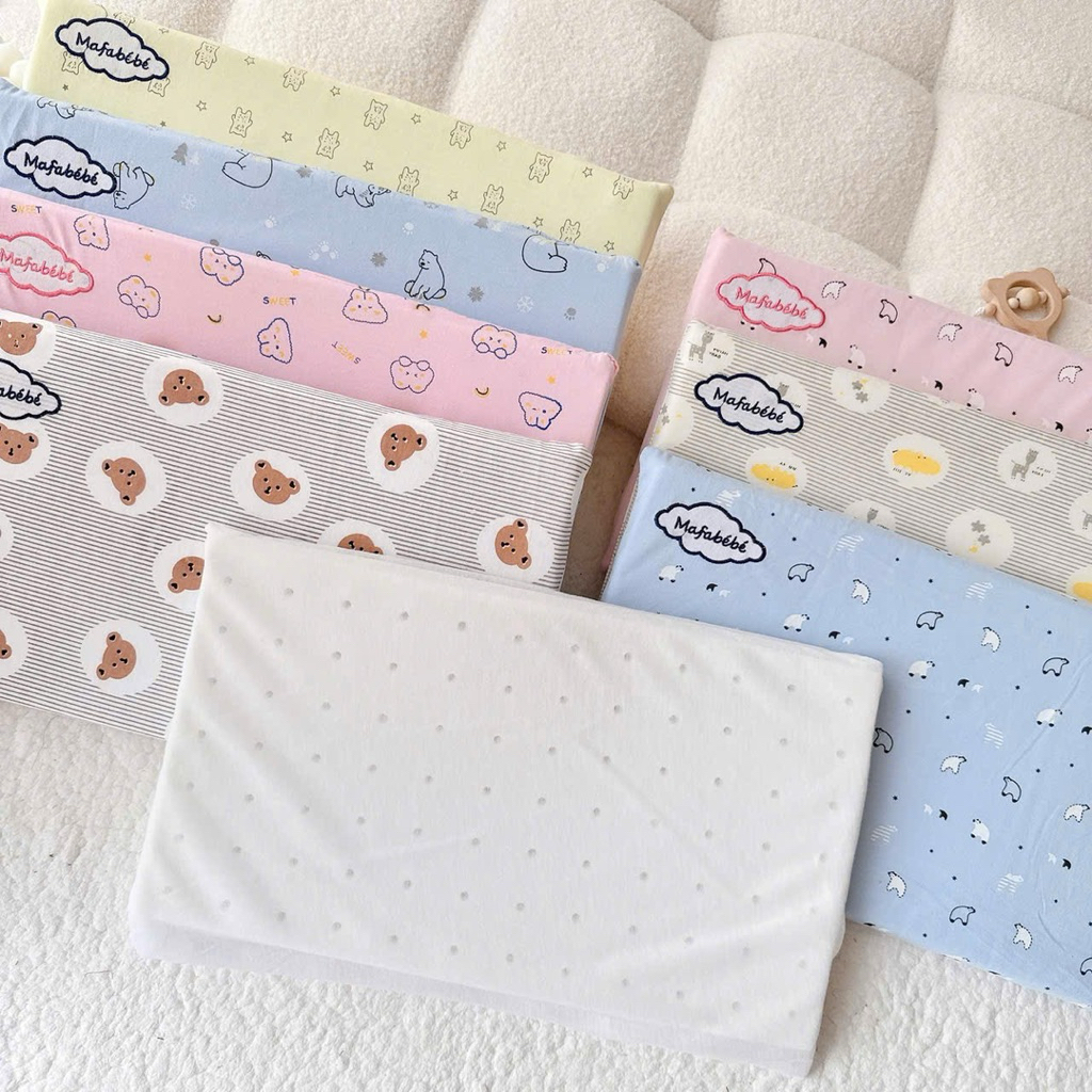 Gối cao su non Mafabebe thông hơi cỡ đại và nhỏ cho bé yêu
