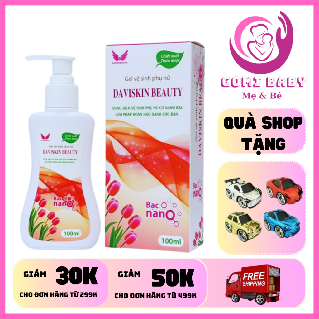 [CHÍNH HÃNG] Dung dịch vệ sinh phụ nữ Daviskin beauty  vệ sinh làm sạch và thơm