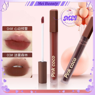  Son Kem Nhung Lì PINK COCO P502 Nắp Đỏ Vuông Dài Bền Màu Hottrend Nội Địa Trung - Mei Beauty 