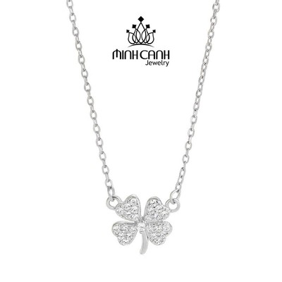 Dây Chuyền Bạc Nữ Cỏ Bốn Lá Bạc Ta Thời Trang - Minh Canh Jewelry