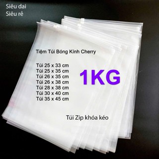 1KG– Túi Zip Trắng Trong– Có Khóa Kéo– Đựng Quần Áo, Đồ Sơ Sinh, Mỹ Phẩm– Tái Sử Dụng– Size Đa Dạng