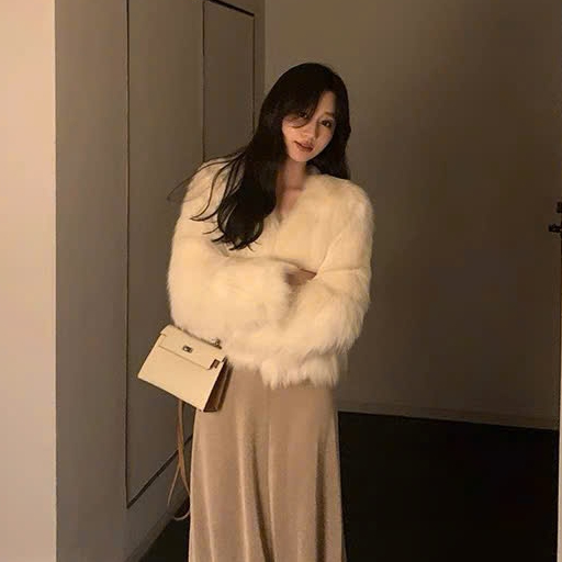 (Sẵn) Áo khoác lông sang chảnh, áo lông hàng loai 1 cao cấp, áo khoác mùa đông mềm mịn chất đẹp | BigBuy360 - bigbuy360.vn