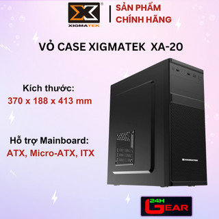 Vỏ máy tính Case XIGMATEK XA-20 (Hỗ trợ Mainboard: ATX, Micro-ATX, ITX) Chính Hãng