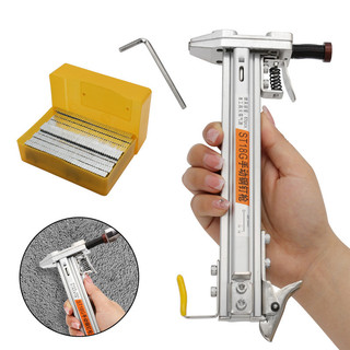  Dụng cụ đóng đinh bê tông tự động ST18 TẶNG 800 đinh | Dụng cụ đóng đinh nẹp điện 
