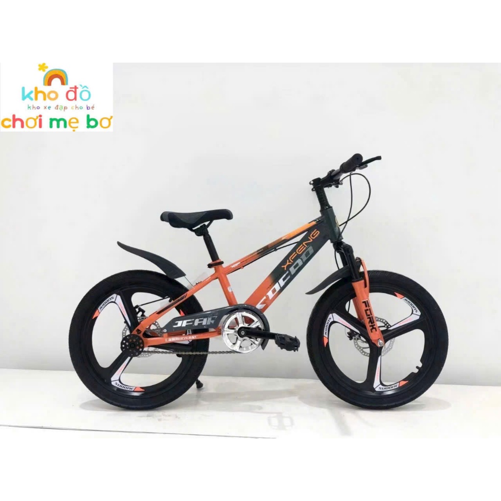 Xe đạp địa hình bánh đúc XFENG, xe đạp cho bé khung thép không rỉ chính hãng TẶNG KÈM CHẮN BÙN