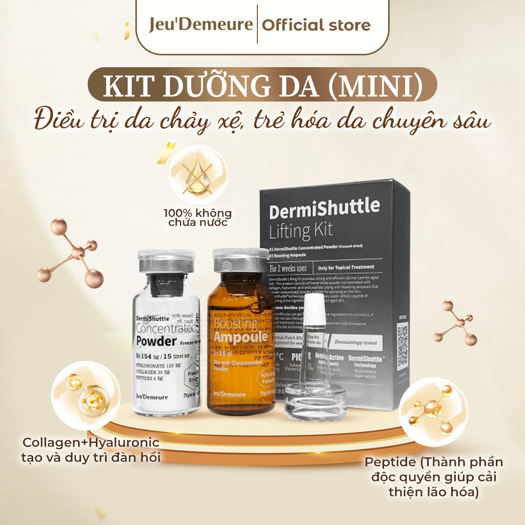 Bộ sản phẩm tinh chất Collagen tươi - Jeu'Demeure DermiShuttle Lifting Kit Mini