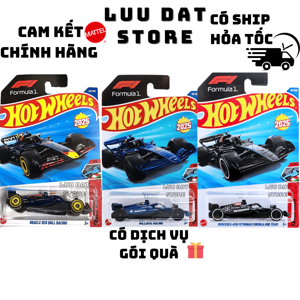 Xe mô hình Hotwheels Fomula F1