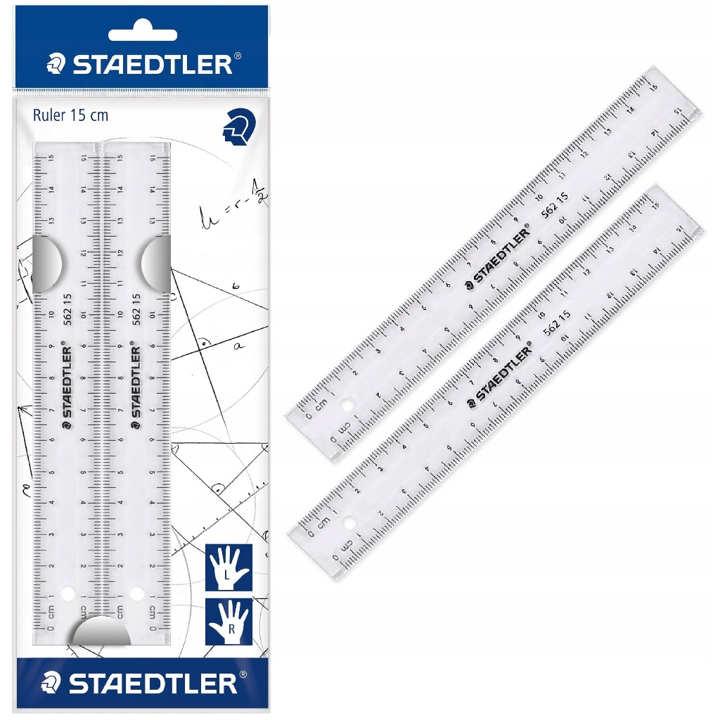 Bộ 2 Thước Thẳng Học Sinh Staedtler 562152PBTH (15cm)
