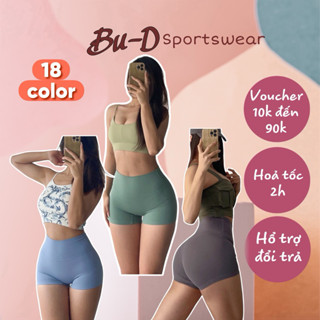 Quần Short, Quần Đùi Thể Thao Tập Gym, Yoga Nữ Lưng Cao Chất Poly Cao Cấp Co Giãn Thấm Hút Tốt (mã 923)