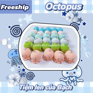 Móc khóa bạch tuộc bằng len handmade – Tiệm len của Bạch