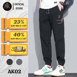 Quần Jogger Nam AK FASHIONS Chất Kaki Cao Cấp Chun Bo Gấu Trẻ Trung Năng Động -AK02