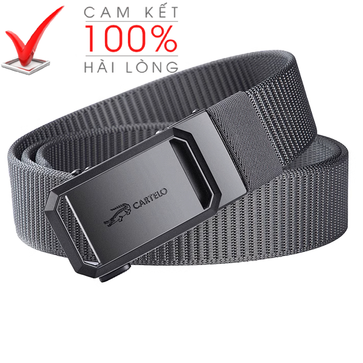 (CTL68) Thắt lưng Nam Dây dù Khóa tự động hợp kim không gỉ sang trọng, tiện dụng - Nịt vải cao cấp