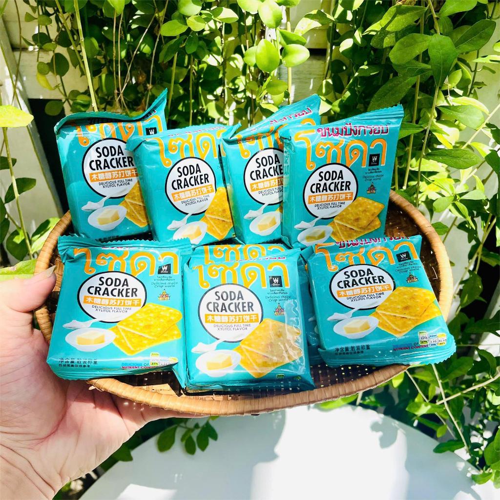 [ Xá 1Kg ] Bánh Soda Ăn Kiêng Cracker Thái Lan [300g] [500g] [ XANH: SODA VỊ TỰ NHIÊN ]