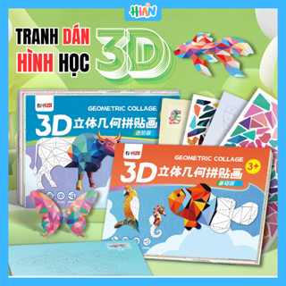 Bộ Đồ Chơi Tranh Ghép Dán Hình Học 3D – Kích Thích Sự Sáng Tạo Rèn Luyện Tính Kiên Nhẫn Cho Bé