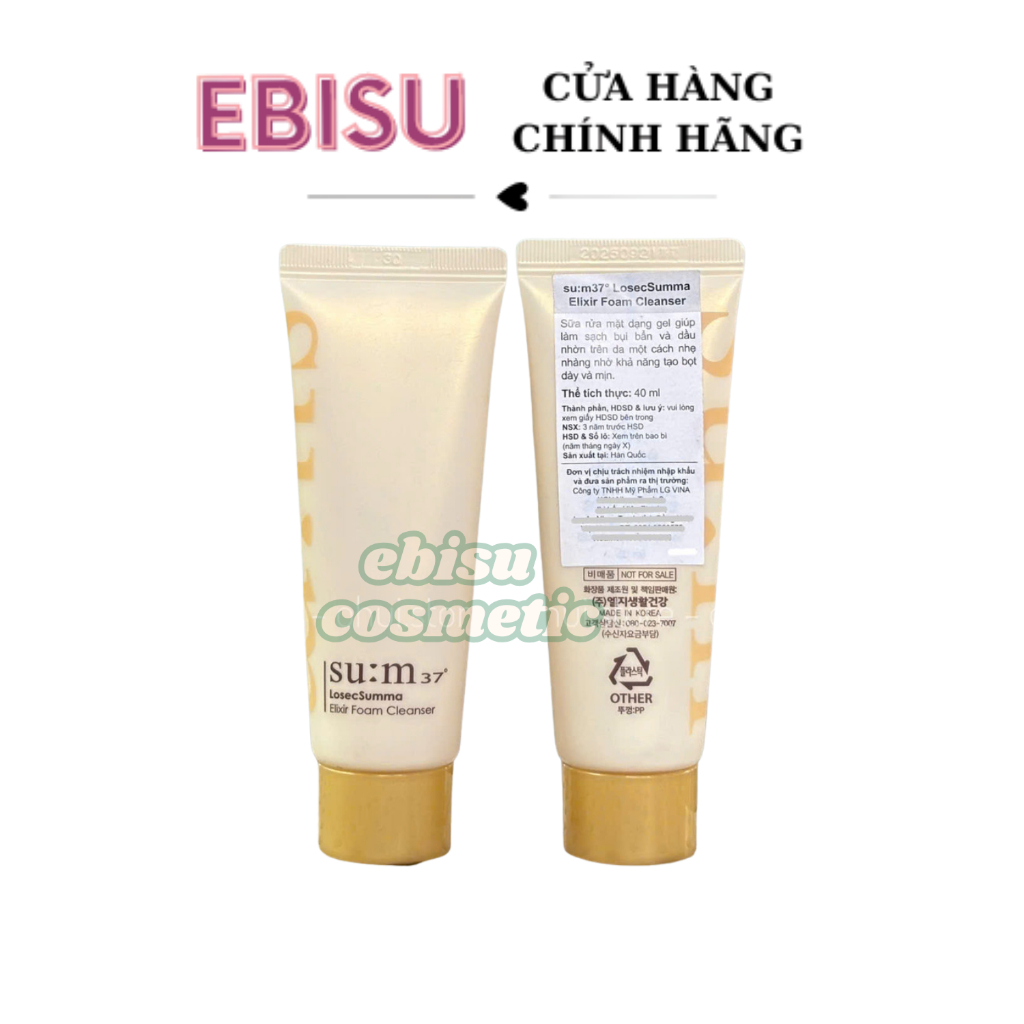 [DATE MỚI] Sữa Rửa Mặt Sum vàng Losec Summa Elixir Foam Cleanser 40ml