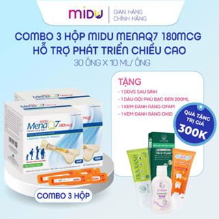 COMBO 3 Midu MenaQ7 180mcg– Bổ Sung Canxi, Hỗ Trợ Phát Triển Chiều Cao