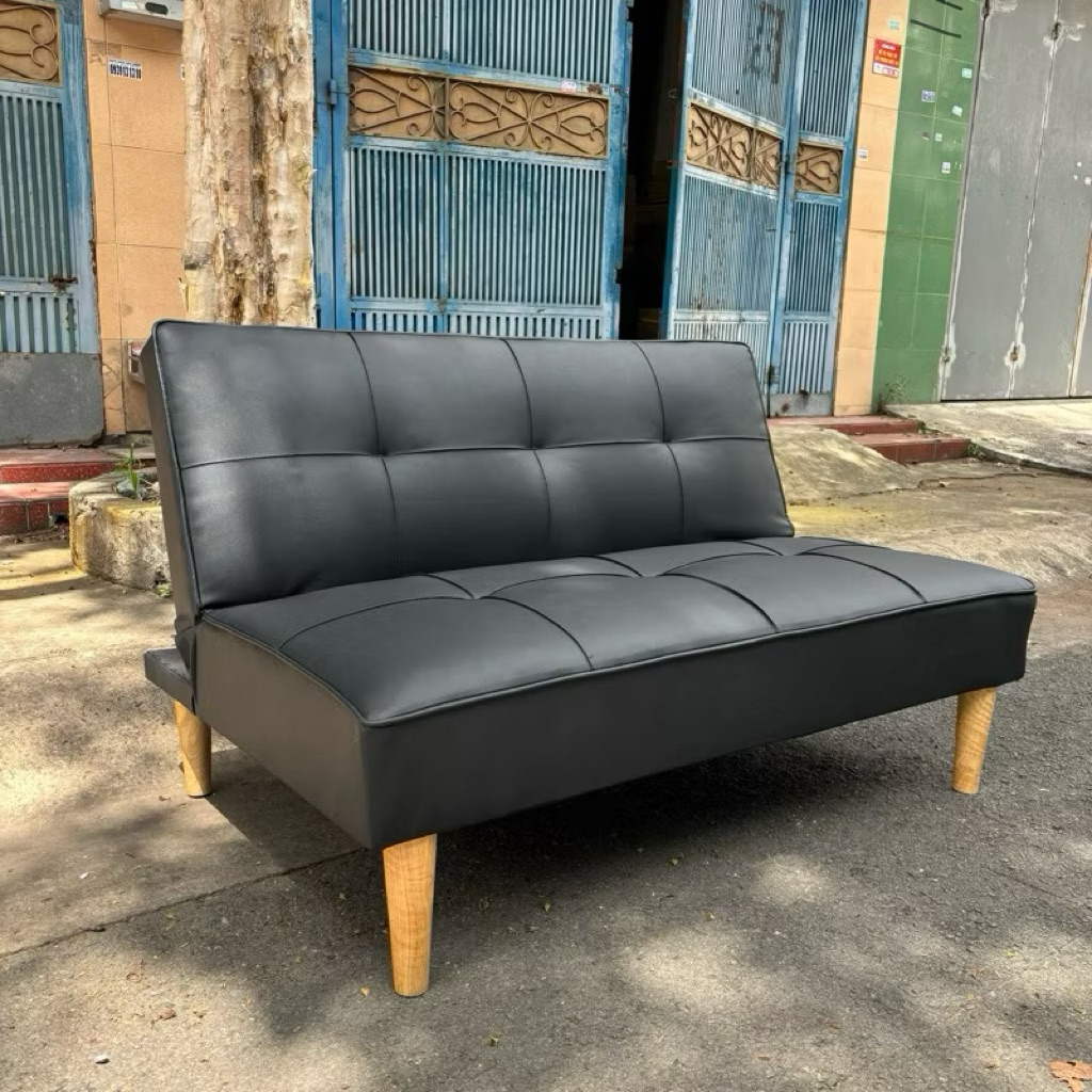 Sofa Mini 1m2, Sofa Da Simili Chân Gỗ Sang Trọng, Sofa Vải Nhung Mịn 1m2, Sofa Bed Cho Căn Hộ, Chung