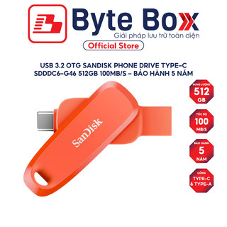 USB 3.2 OTG Sandisk Phone Drive Type-C SDDDC6-G46 256GB / 512GB 100MB/s - Bảo hành 5 năm