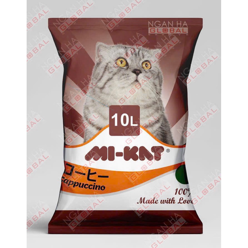 [DEAL SHOCK] Cát Min(MiKat), vệ sinh cho mèo, mùi thơm, dễ chịu, diệt khuẩn(túi 10L~3,6kg)