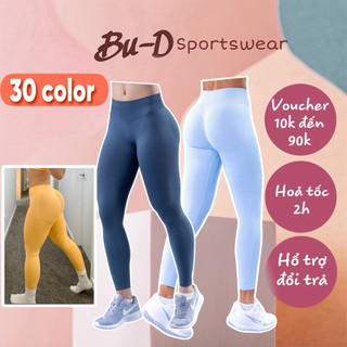  Quần Dài Thể Thao Nữ Tập Gym Yoga Nữ Chun Mông Dệt Kim Cao Cấp Co Giãn Thấm Hút Tốt  mã IMPACT dài  