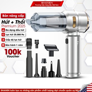 Máy hút bụi cầm tay SHANEN, Hút thổi bụi 2in1, Lực hút 25.000 Pa, 3 cấp độ gió, bảo hành 12 tháng