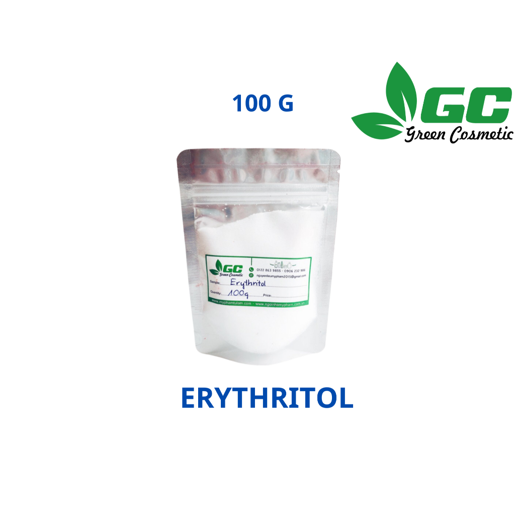 [HCM] Erythritol - Đường tạo mát lạnh trong kem - nguyên liệu mỹ phẩm Greencosmetic 100g, 500g