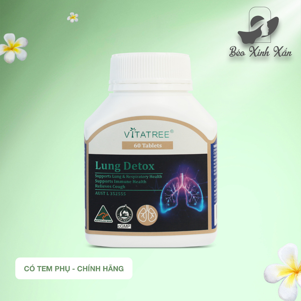 Viên uống thải độc phổi VITATREE Lung detox