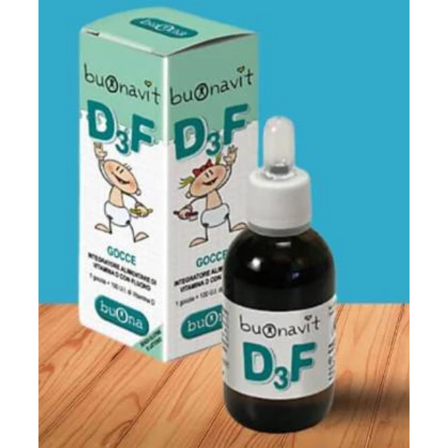 Buonavit D3F – Bổ Sung Vitamin D3 Và Flor Dạng Nhỏ Giọt,Giúp Tăng Hấp Thu Canxi Răng Đẹp Dáng Cao - 