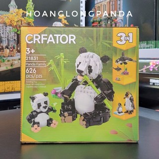   Creator  Đồ chơi lắp ráp Gia đình Gấu trúc 3 trong 1 21831 | 626 chi tiết 