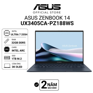 Laptop Asus Zenbook 14 UX3405CA-PZ188WS Ultra 7 255H | 32GB | 1TB | Intel Arc | 14" 3K OLED | Win 11