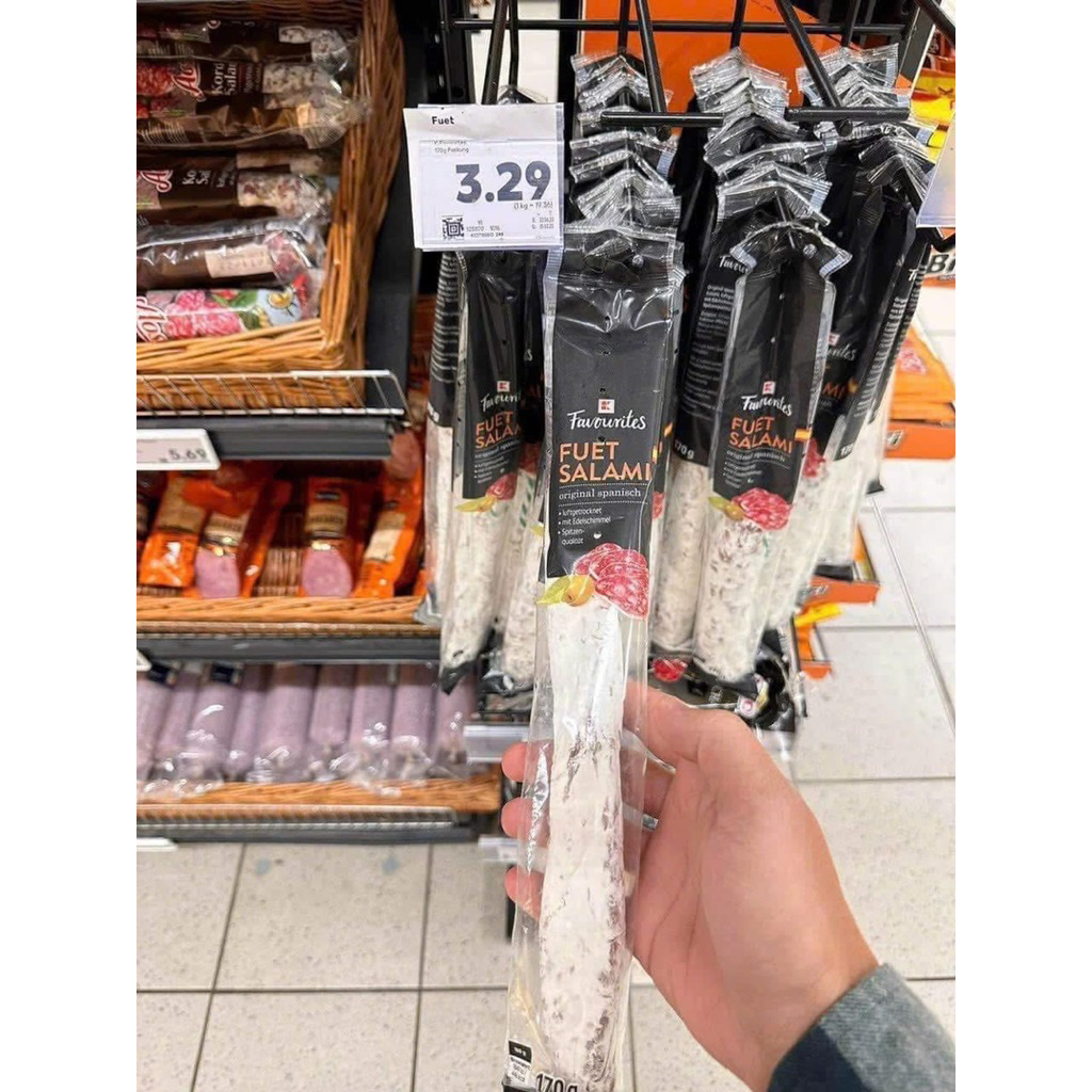 🐖🇩🇪 THỊT SALAMI MỐC CAO CẤP KIỂU TÂY BAN NHA HÀNG NỘI ĐỊA ĐỨC FAVOURITES FUET SALAMI ORIGINAL SPANIS