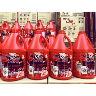  Nước Giặt HC SPJ 6 1 màu đỏ+màu Tím can 3.500ml Thái Lan 