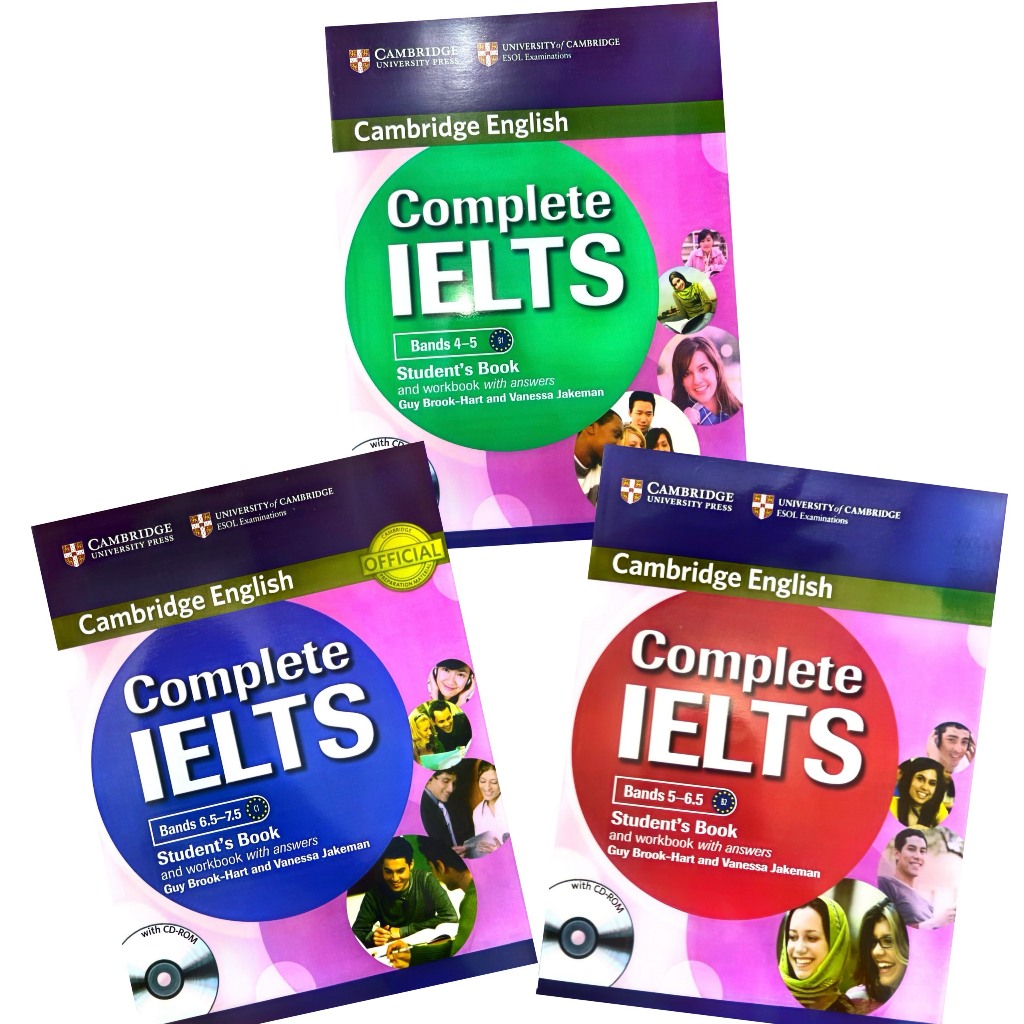 Bộ sách IELTS COMPLETE (Bands 4-5, 5-6.5 & Bands 6.5-7.5)