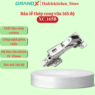 Bản lề cong lắp trùm nửa Capella 165 độ GrandX XC.165B