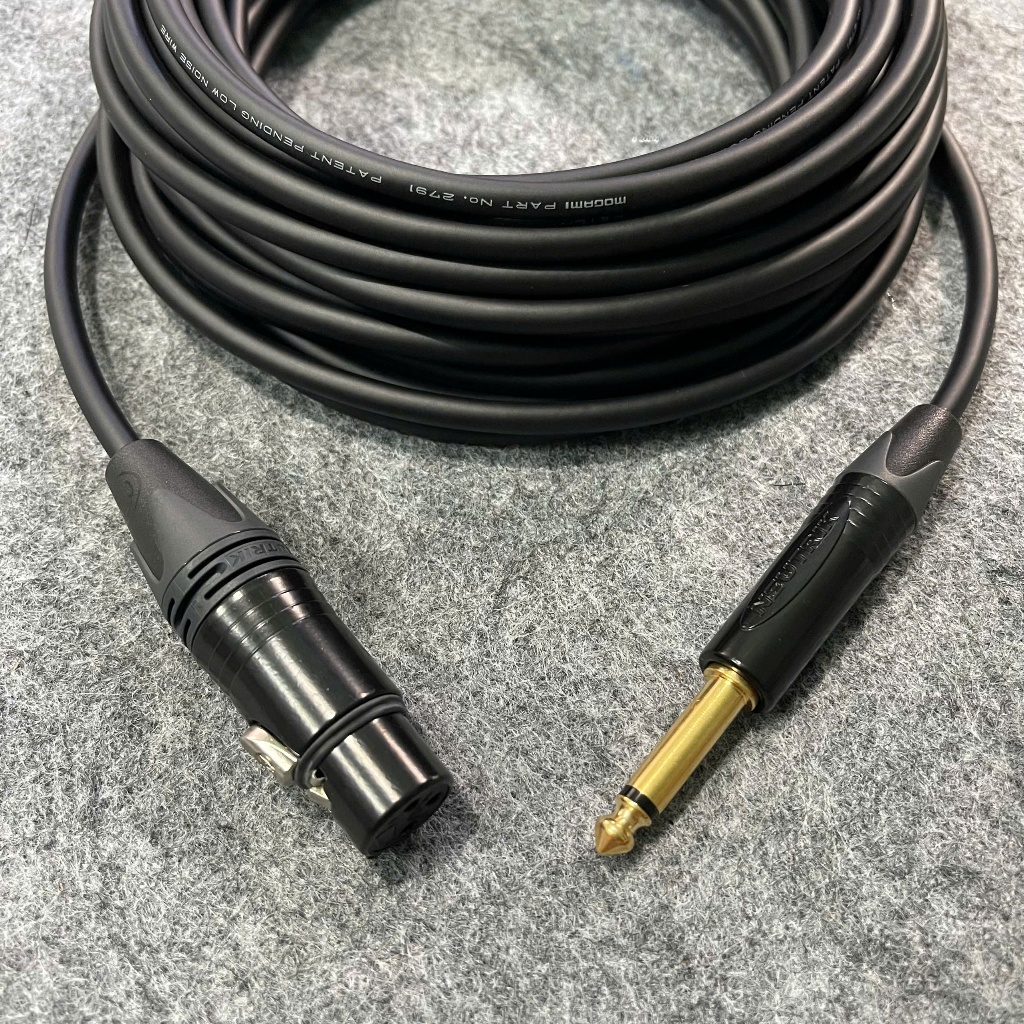 Dây Micro Cao Cấp Mogami 2791 Hát Karaoke Dây 1 Đầu 6 Ly Ra 1 Đầu Canon Cái Neutrick.