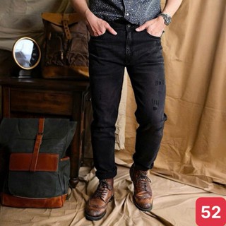 Quần jeans nam màu xám đen đậm trơn không rách gối chất bò cao cấp co dãn 4 chiều đẹp form rin skinny HAVADOSHOP C25