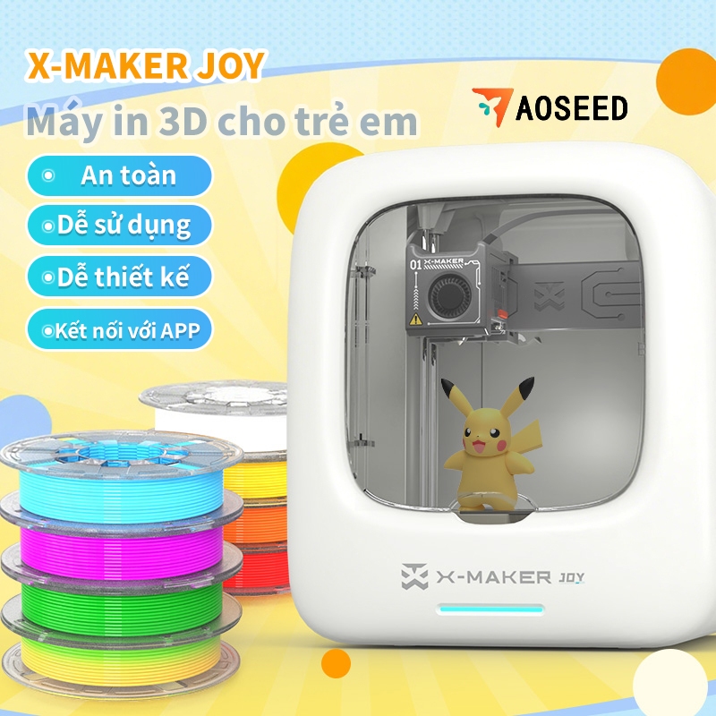 Máy in 3D cho trẻ em AOSEED để in dễ dàng tại nhà DIY large size X-maker toy Thiết kế mô hình FDM 3D