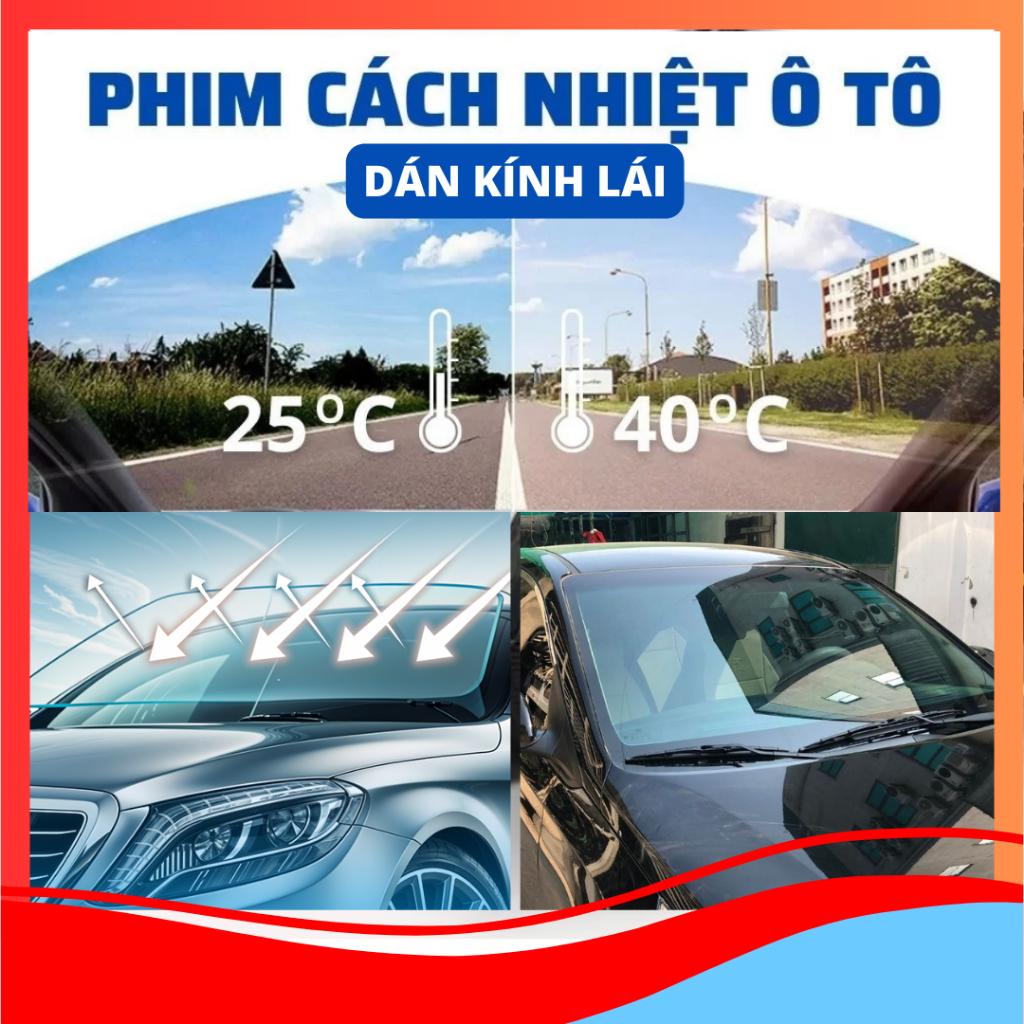Phim cách nhiệt Ô TÔ Higard dán kính lái
